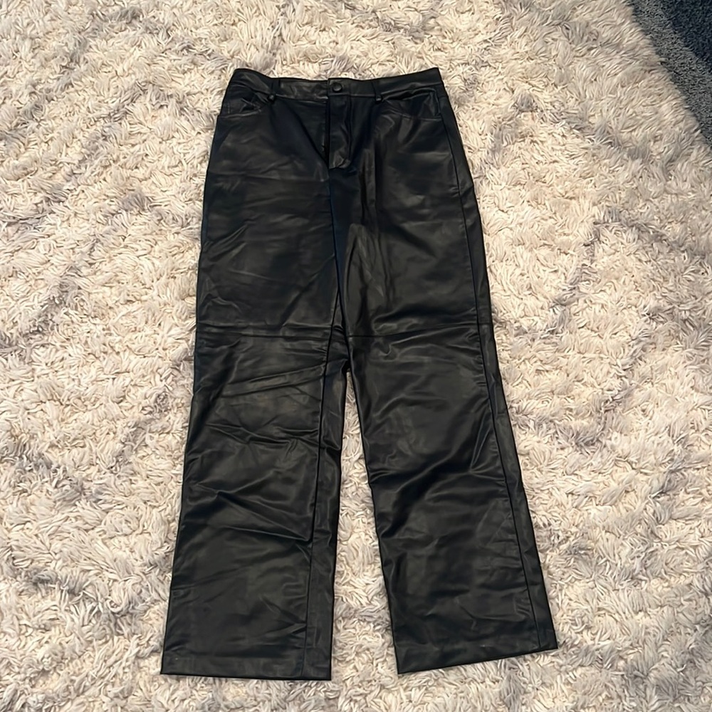 Zara leather pants size L